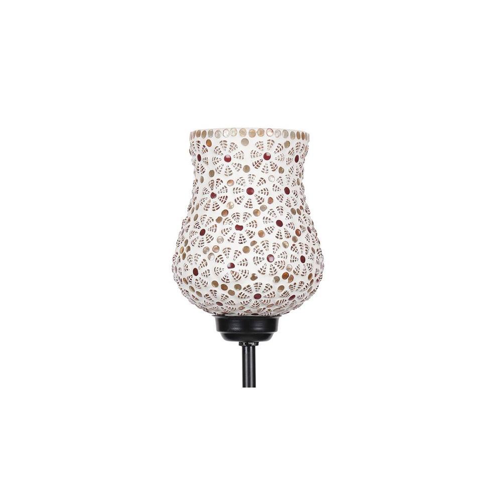 Joey Black Glass Shade Floor Lamp