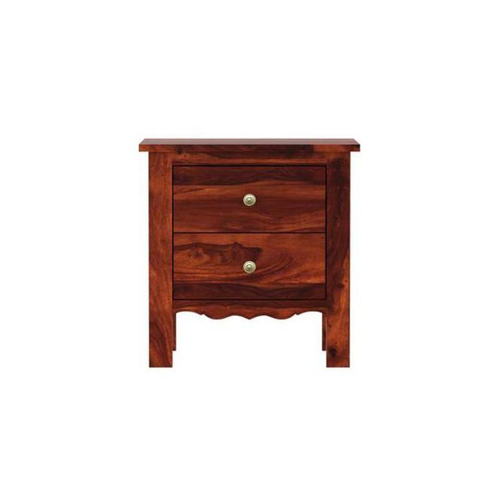 Cabalo Solid Wood Side Table in  Honey Oak Finish