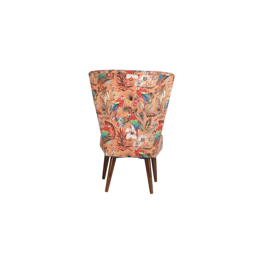 Ivoma Solid Wood Lounge Chair In Multicolour