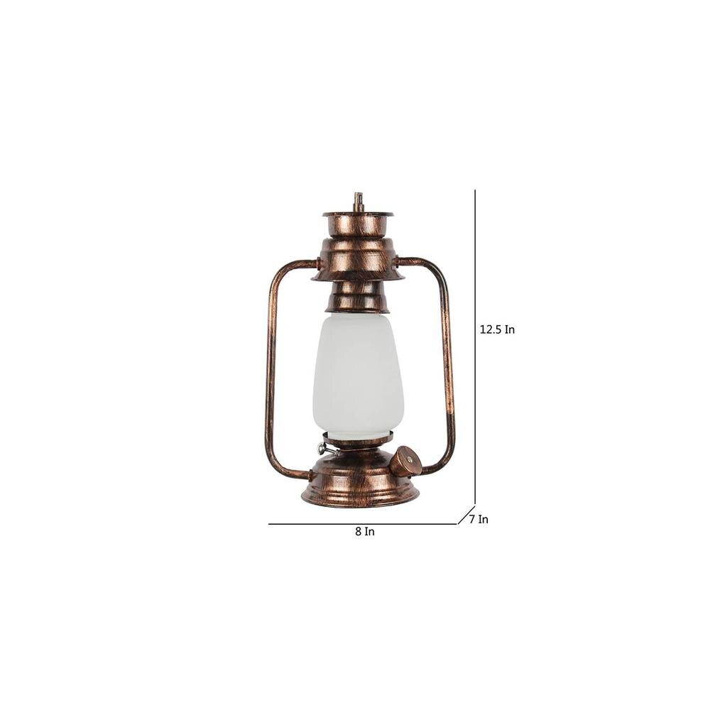 Harper White Metal Wall Mounted Lantern Lamp