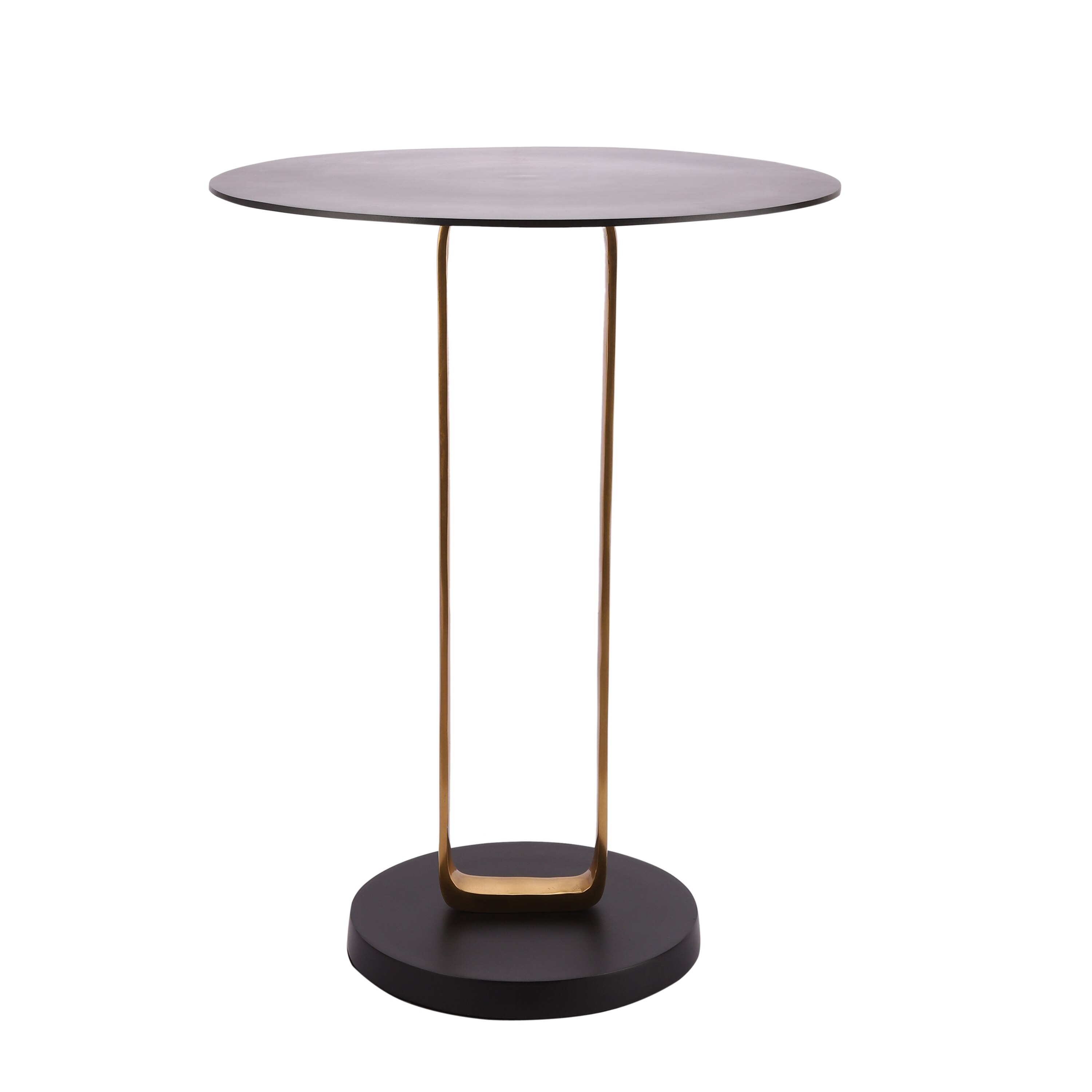 Irwin Obsidian Metal Side Table in Black Colour