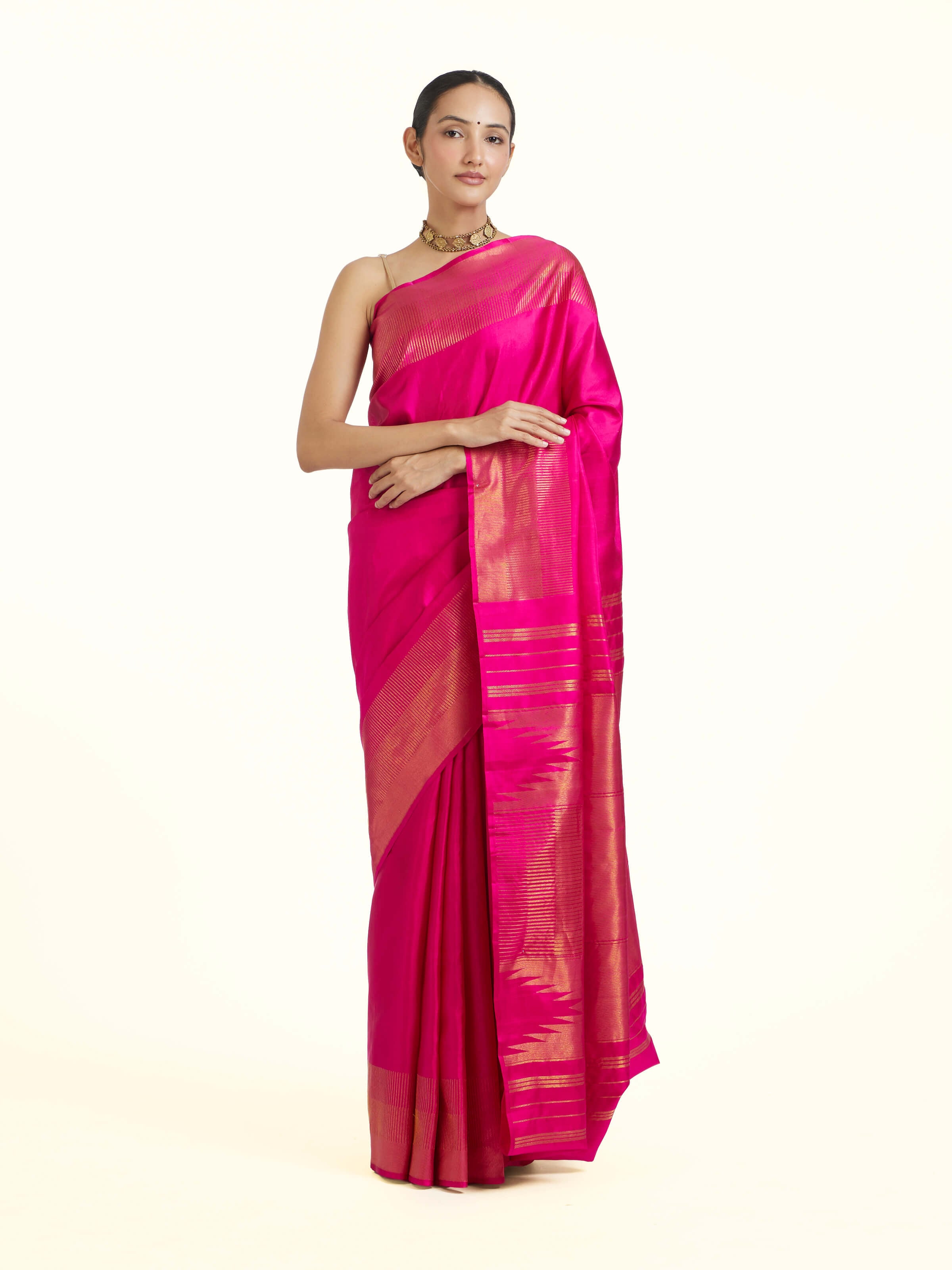 Red Silk Handloom Zari Saree