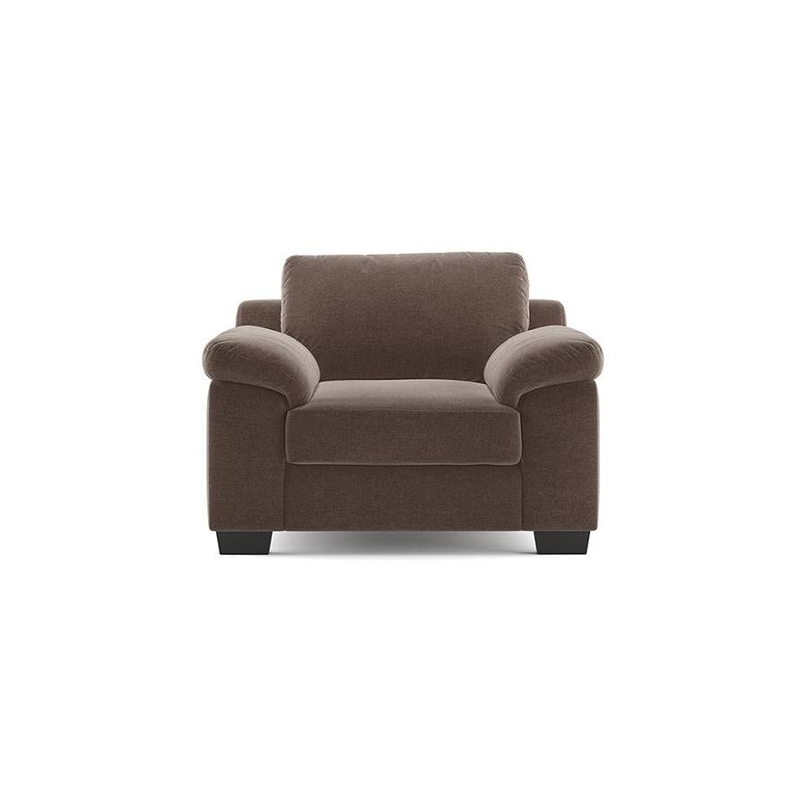 Esquel Essential 1 Seater Fabric Sofa in Daschund Brown Colour