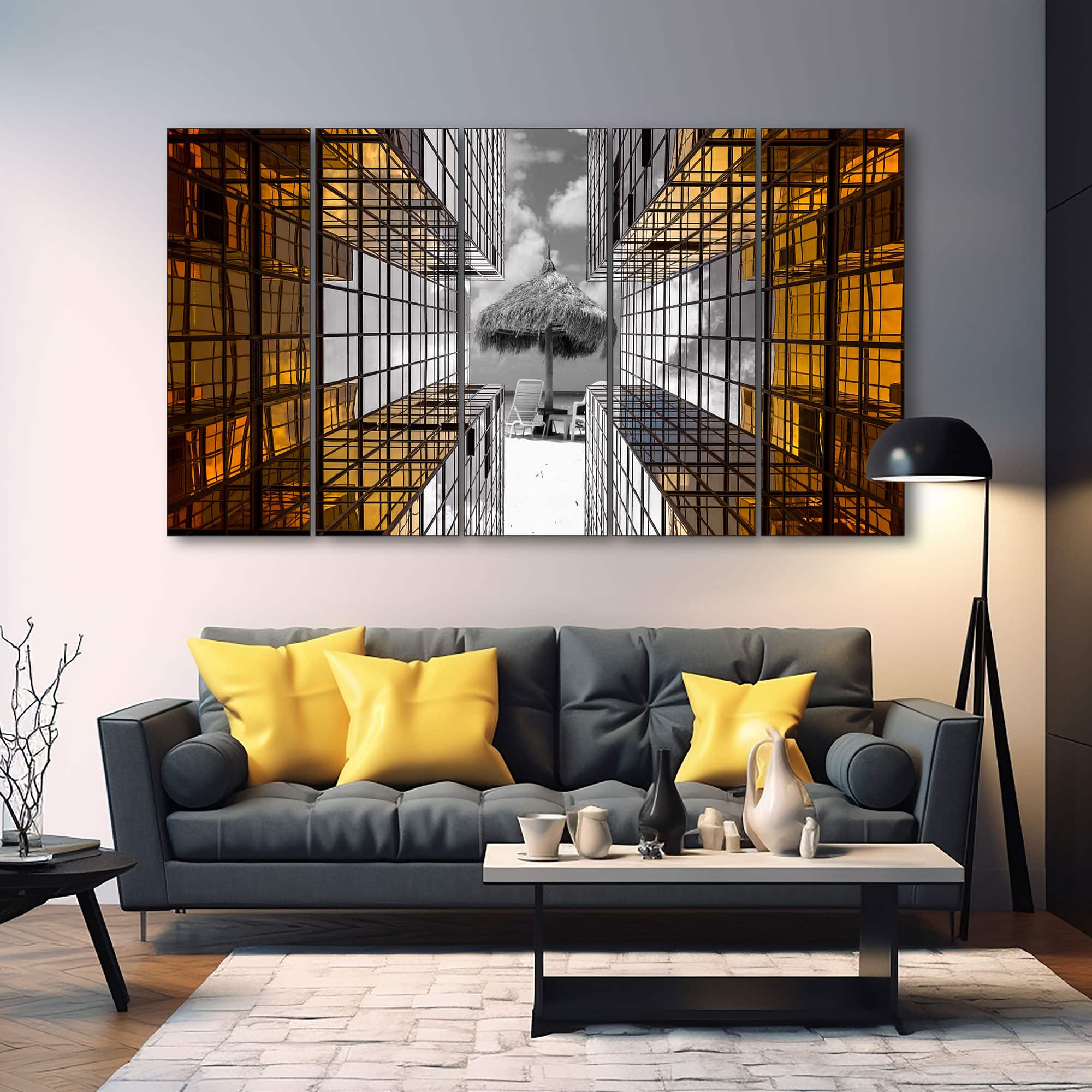 The Castle Decor Nature Art Wall Painting Wooden Framed 27x48 Inch (Style 2) - The Castle Decor