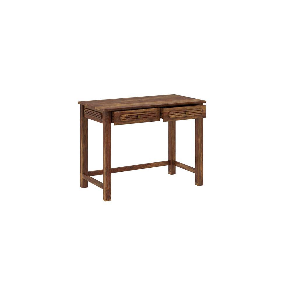 Woodwhiz Sheesham Wood Study Table in Brown Finish