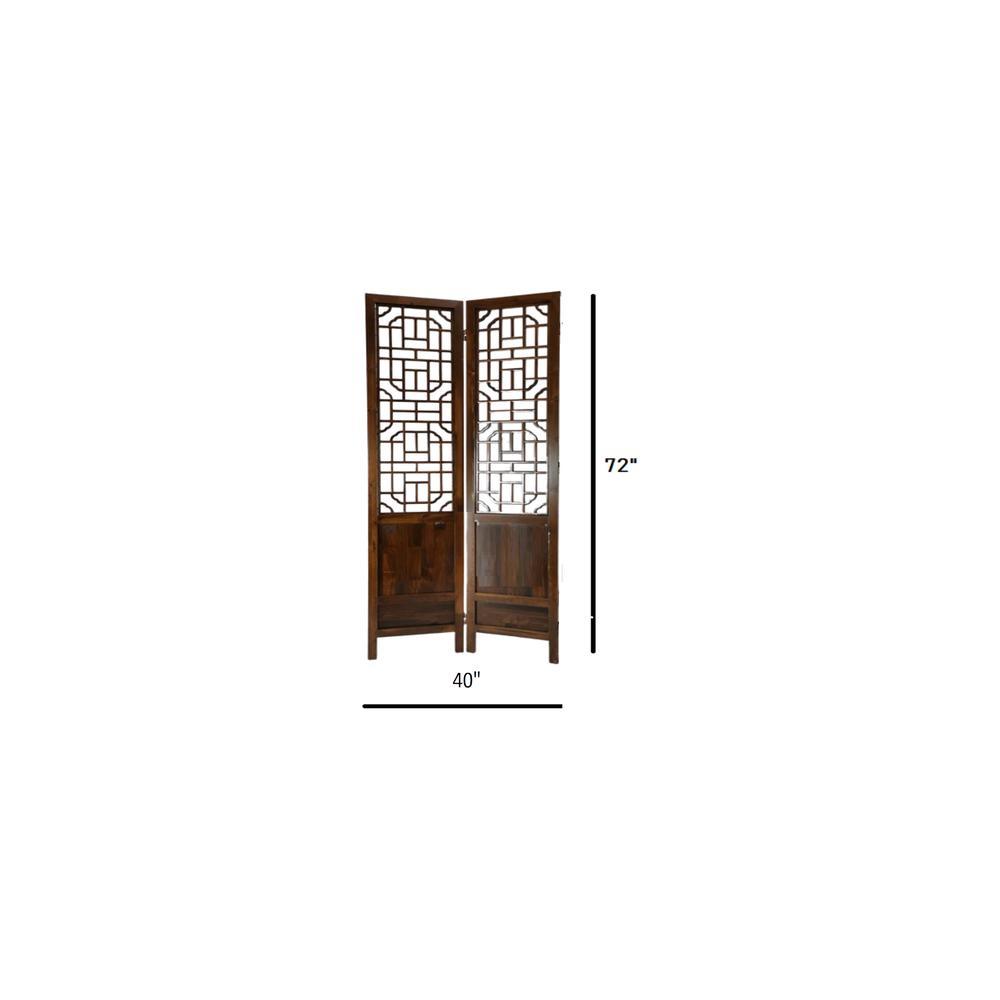 Lee Solid Wood 4 Panel Room Divider