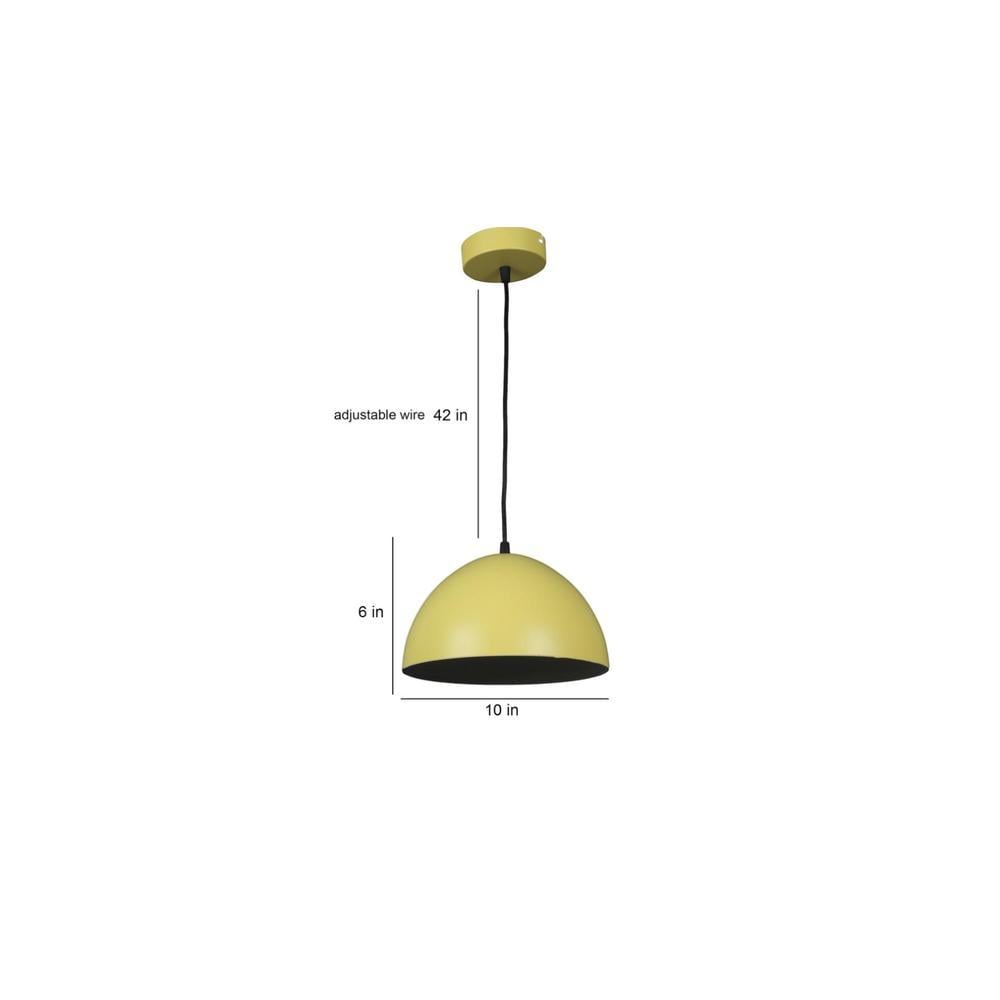 Hallway Yellow Hanging Light