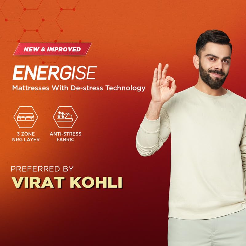 Propel Plus 3 Zoned NRG Layer Medium Firm Pocket Spring Mattress with Zero Motion Transfer & Euro Top (75 x 35 in, 8 Inches)