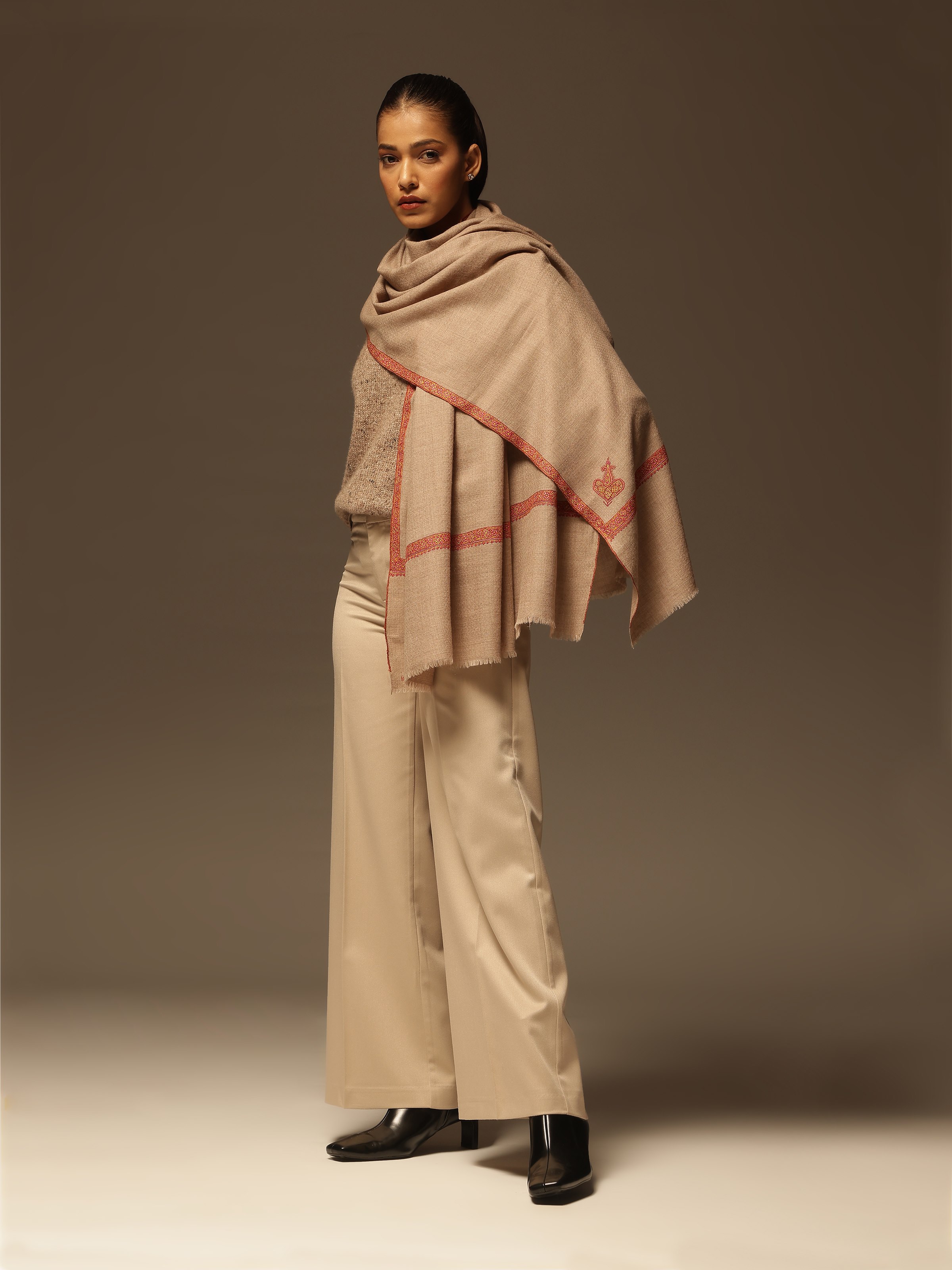 Parisa Pashmina Sozni Embroidered Shawl