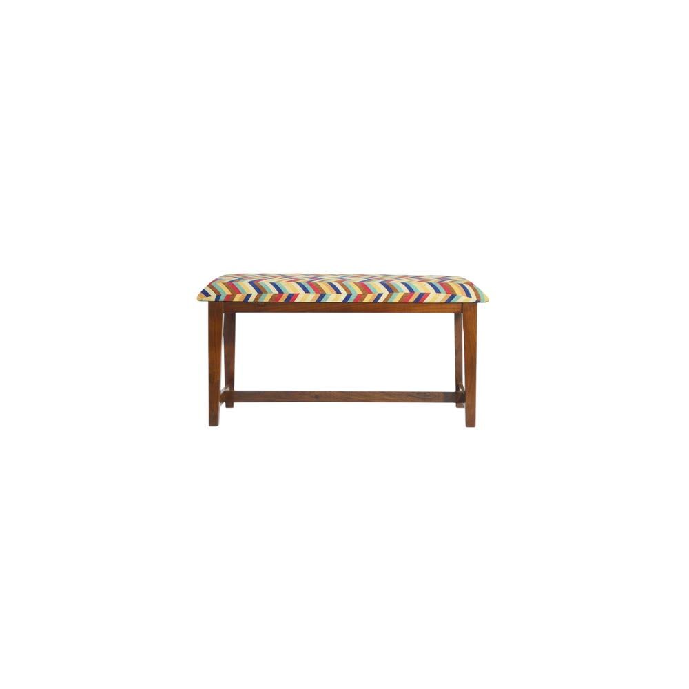 Silzar Solid Wood Bench In Provincial Teak Finish
