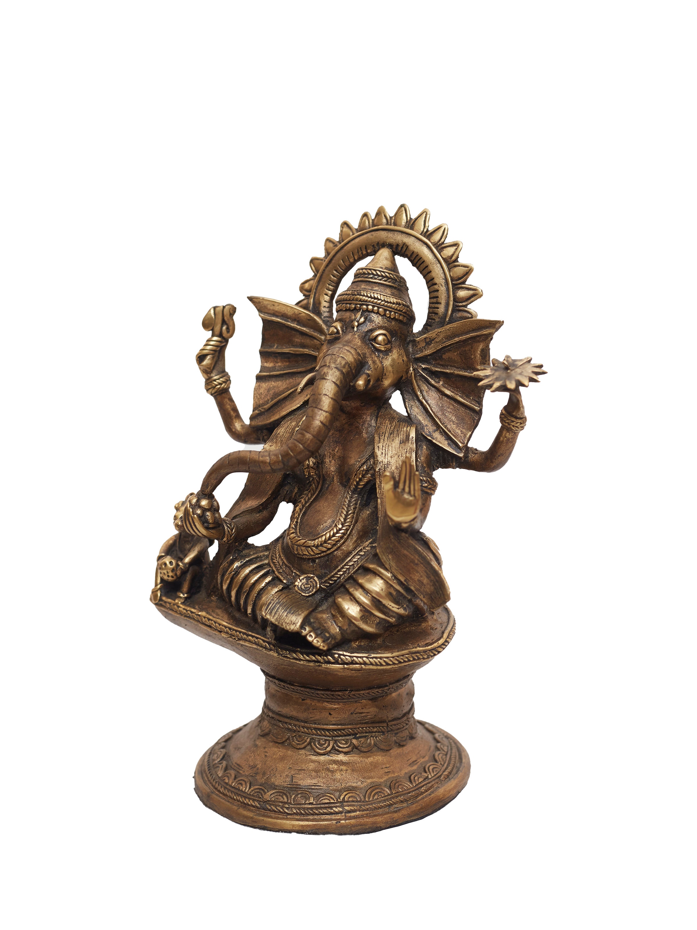 Dhokra Brass Ganesha Idol