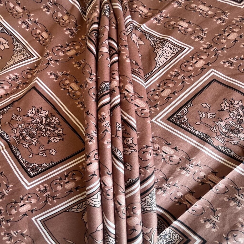 Carrot Floral 400 TC Cotton Flat Queen Size Bedsheet With 2 Pillow Covers From Threads