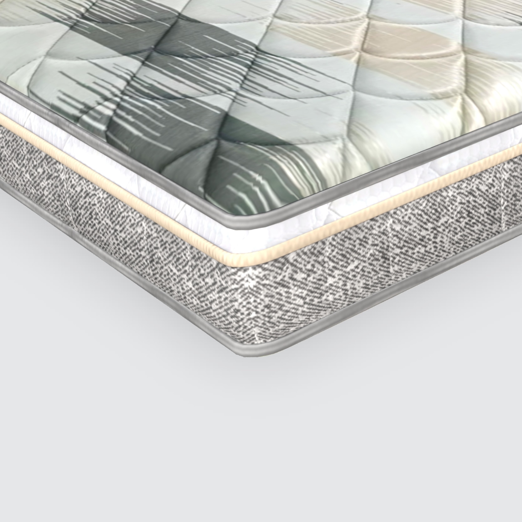 GrandeOrthopedic Euro Top With Rebotech Technology 5.5 Inch Single Size Bonded Foam Mattress (72X36 Inches), ConvolutedHR Foam, SoftRelax Comfort Mattress