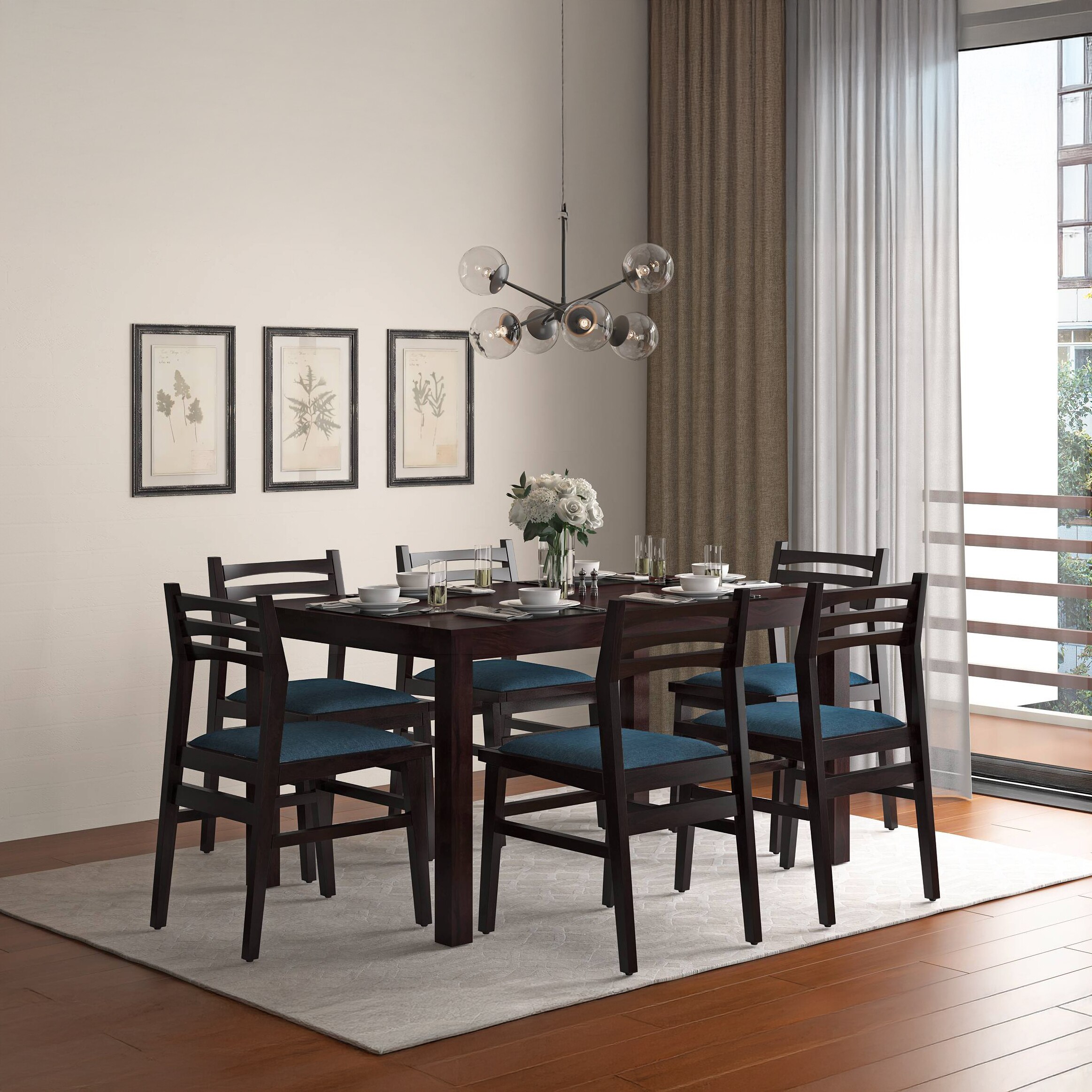 Leon Solid Dining Chair - Set Of 2