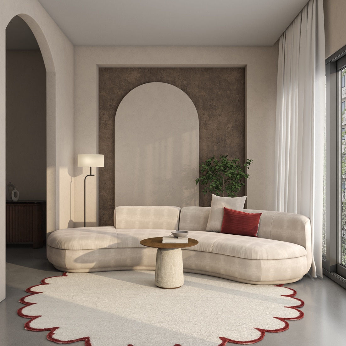 Jaipur Rugs Soft Floral Wool Dhurrie Rug White 6x8 ft - Jaipur Rugs