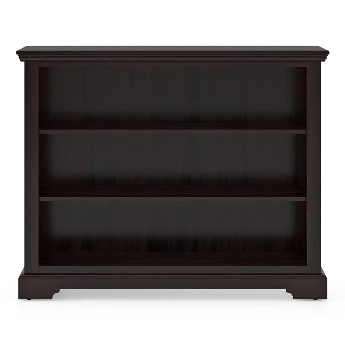 Mateo Solid Wood Bookshelf in Mahogany Finish