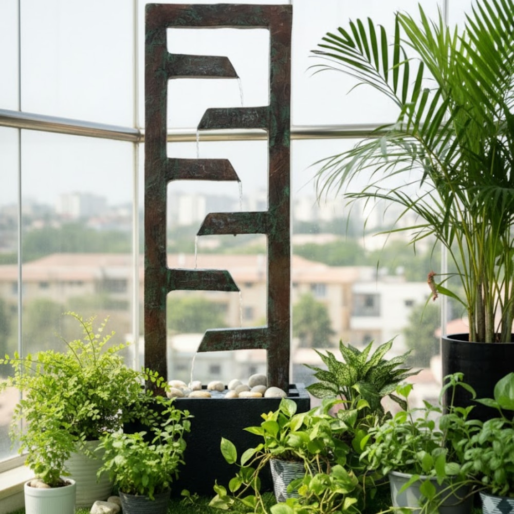 4Ft Zigzag Water Fall Water Fountain