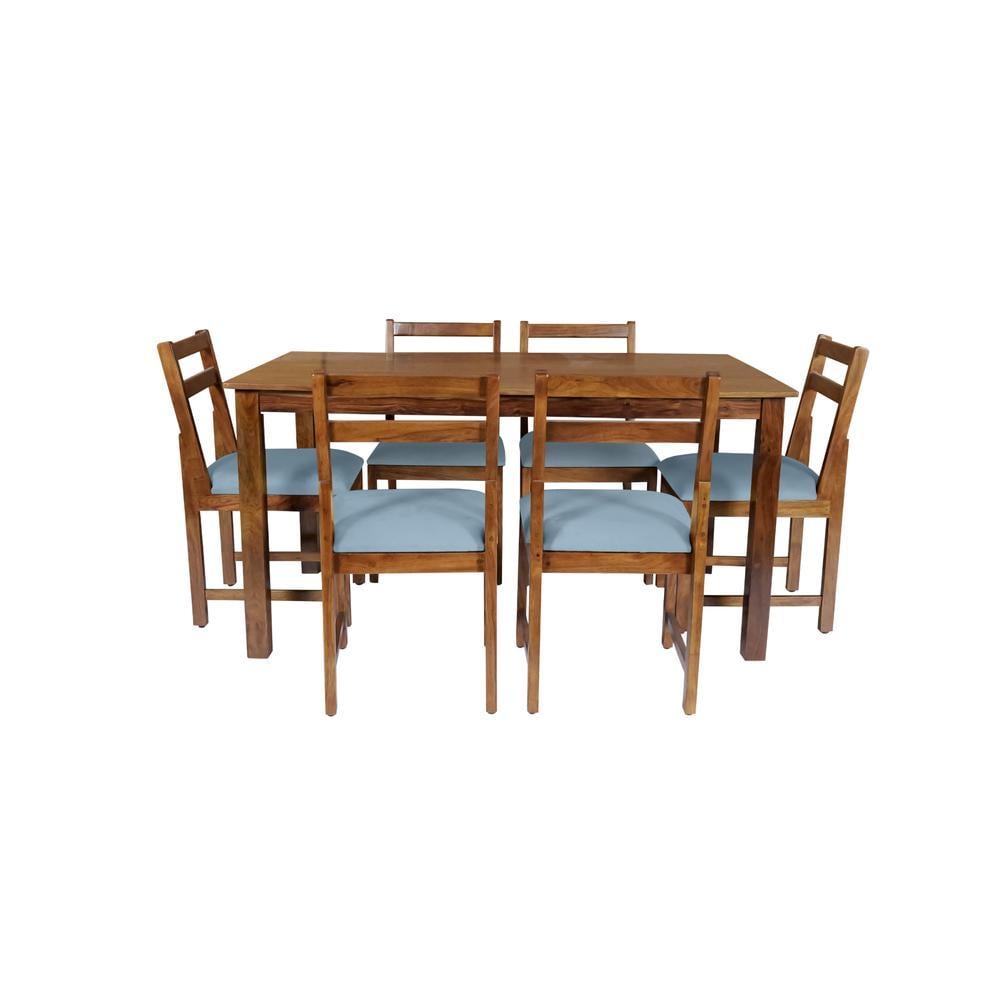 nasly solid wood  6 seater Dining table in  Provincial Teak