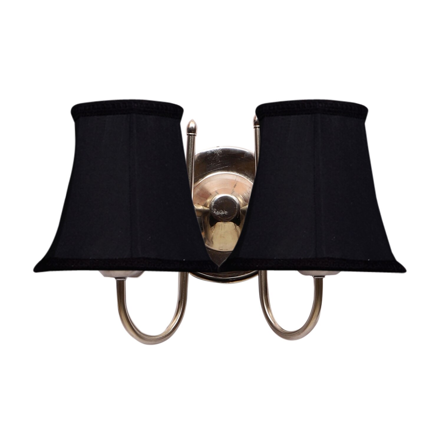 Devansh Dual Steel Metal  Wallmounted Lamp With Cotton Steel Metal  Shade