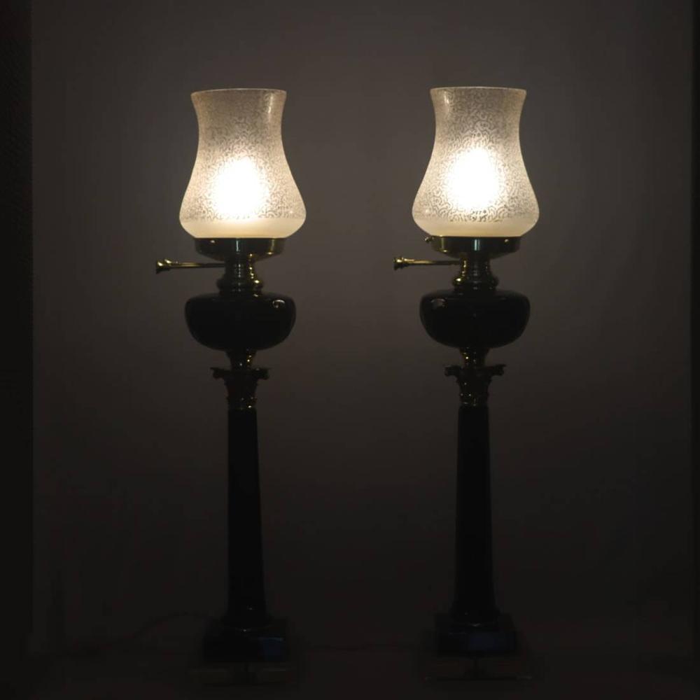 Black oil Glass lamp