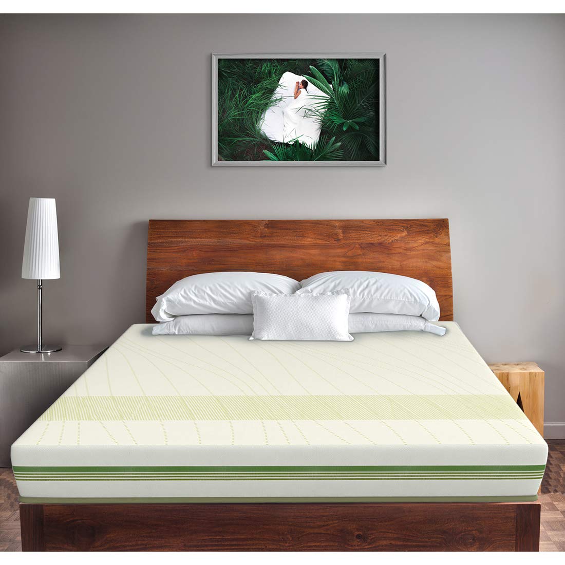 Prana - Organic Cotton Fabric Spring Mattress (84 x 36 in, 8 Inches)