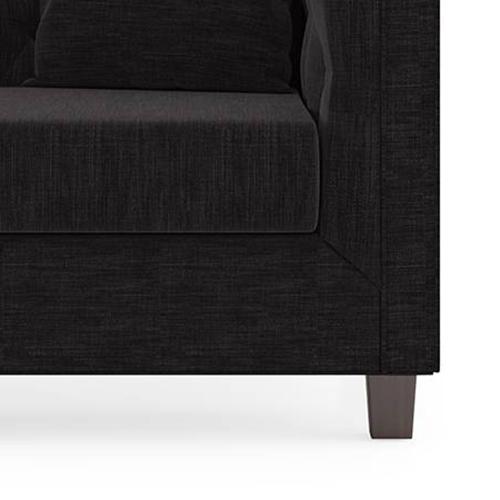 Windsor Premium 1 Seater Fabric Sofa in Graphite Grey Colour