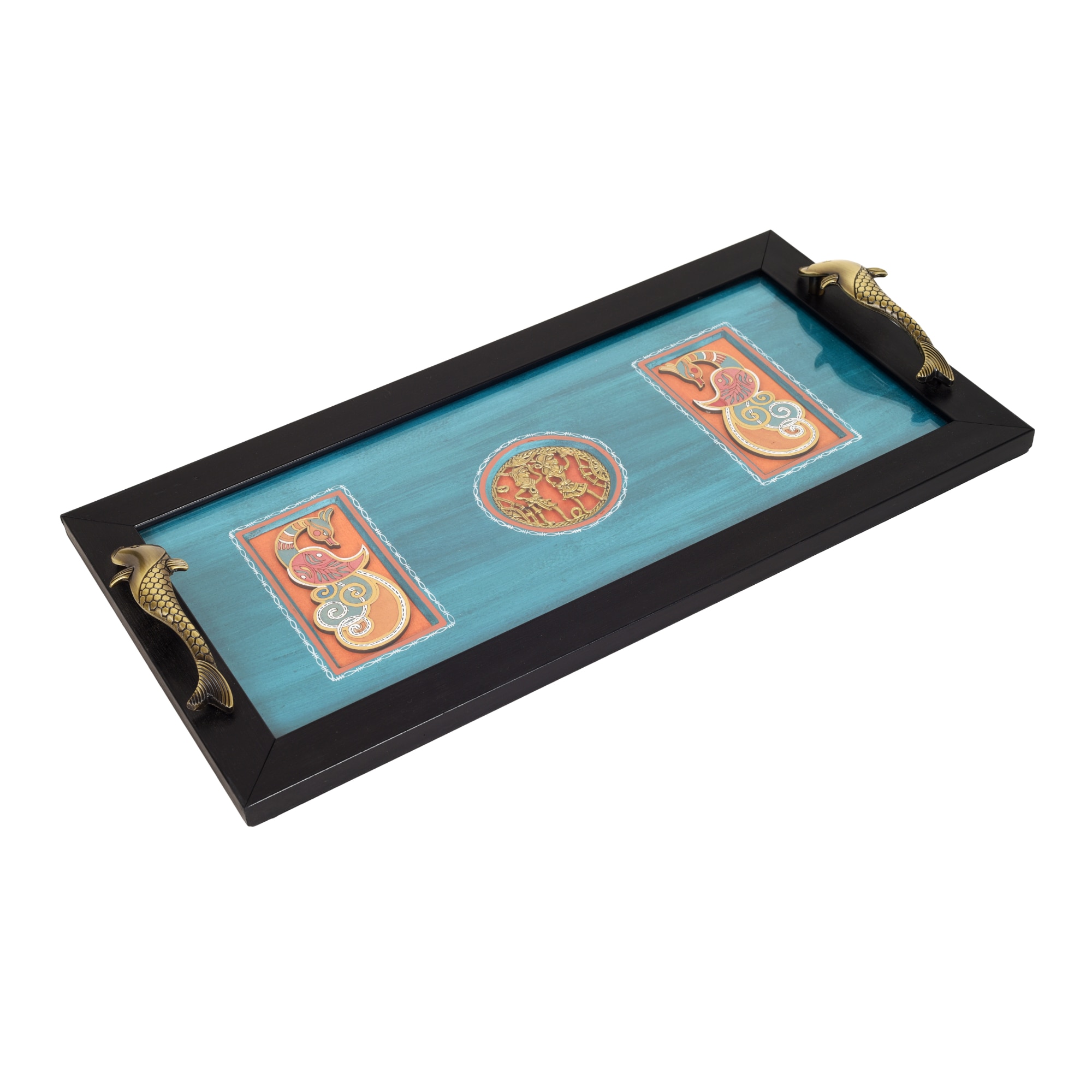 Peacock Elegance Tray