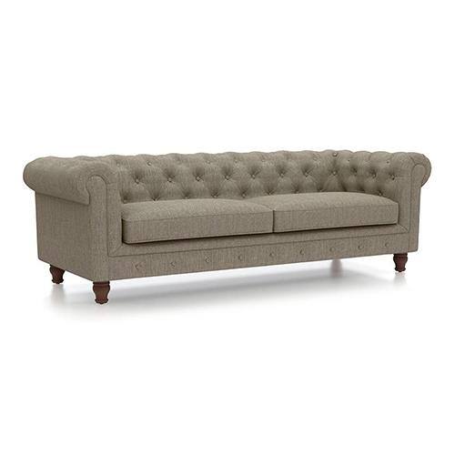 Winchester Premium 3 Seater Fabric Sofa in Mist Brown Colour
