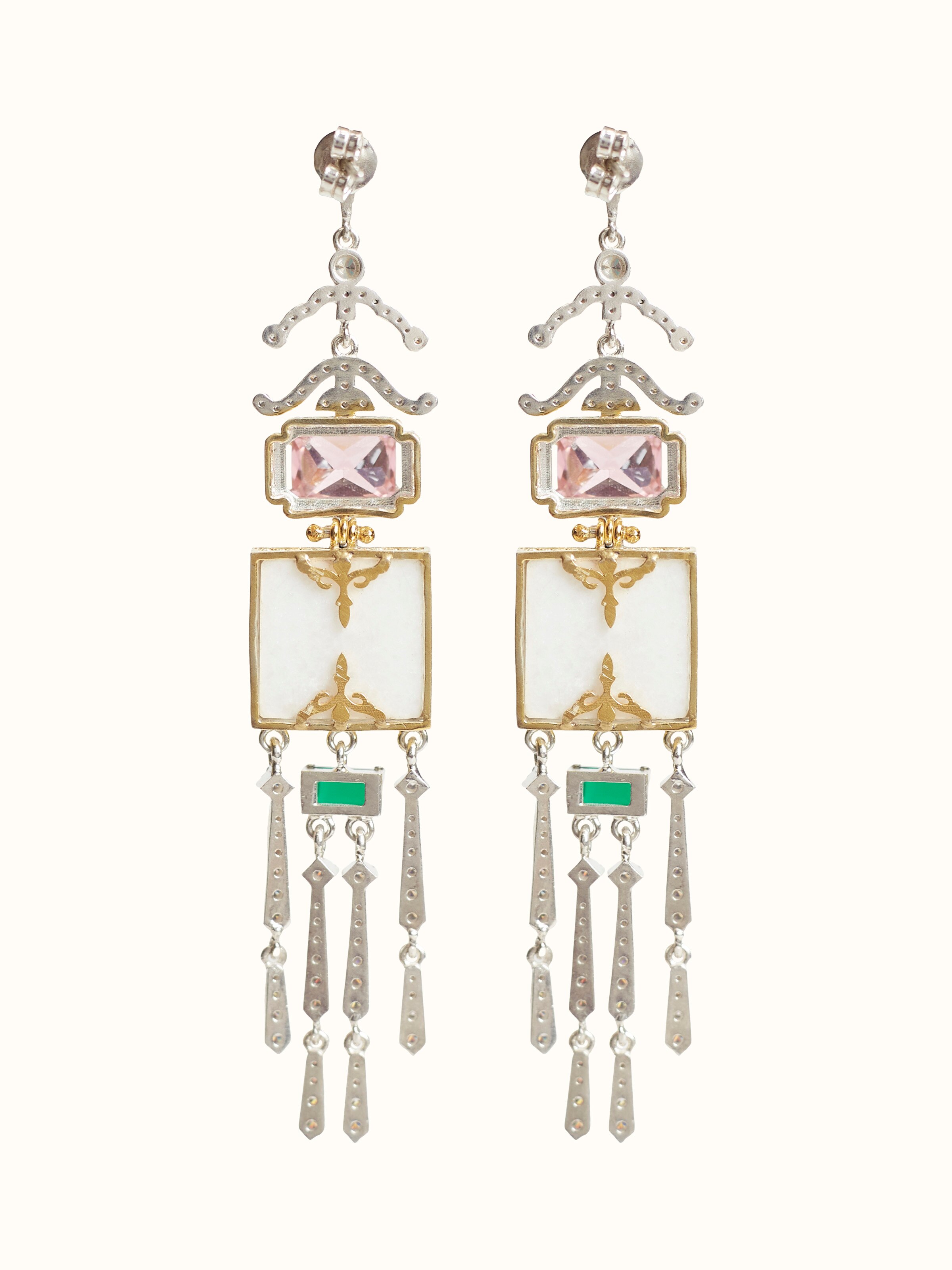 Parchinkari Silver Drop Earrings