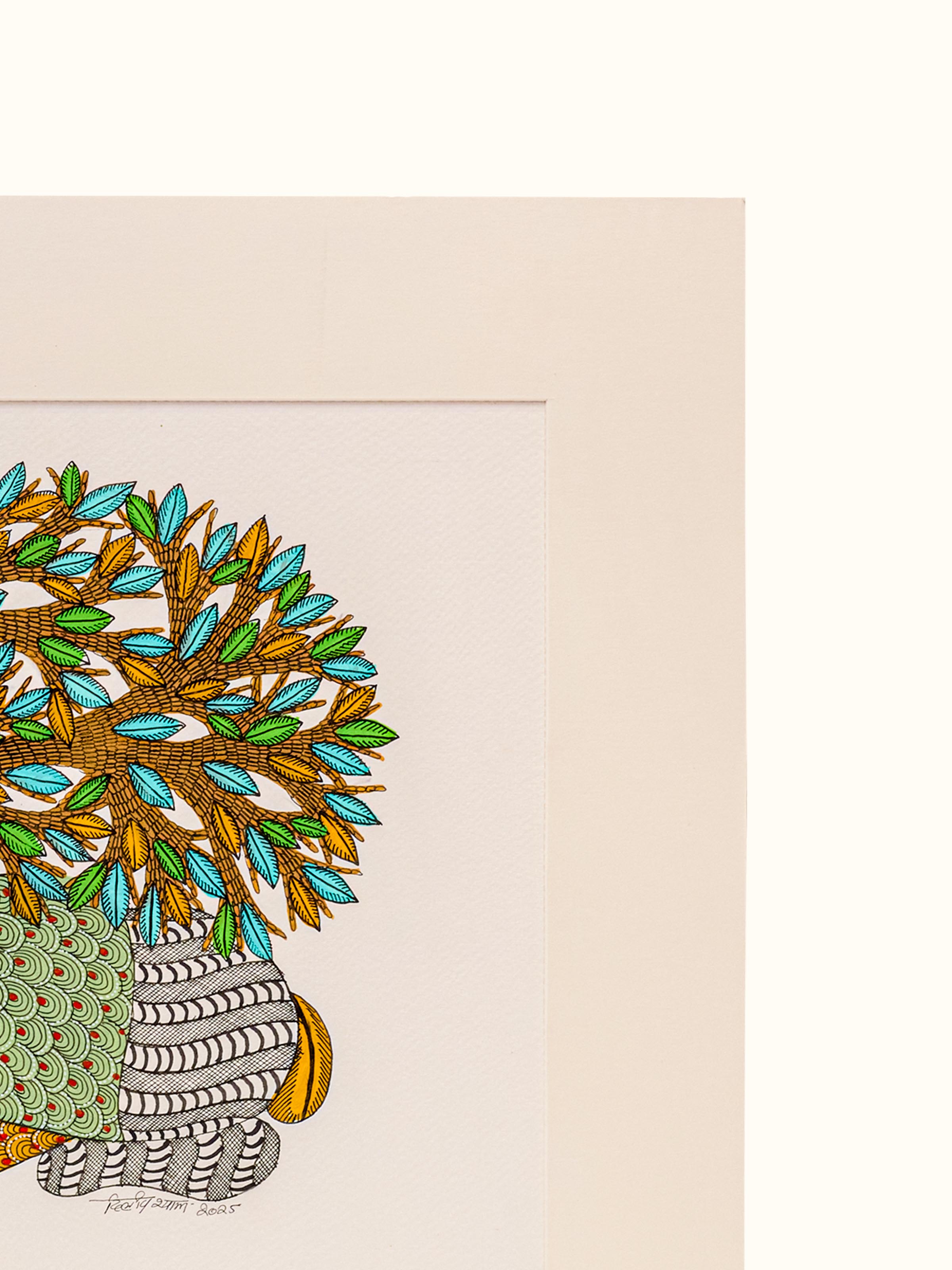 Resting Deer Gond Art