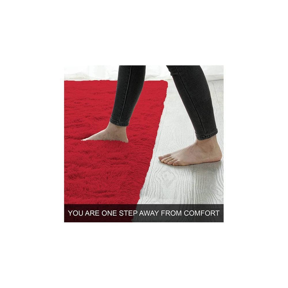 Bath Mat Rabbit Fur 1000 GSM Bathroom Door Mats Anti Skid Water Absorbent Easy Machine Washable Marino Rug for Entrance