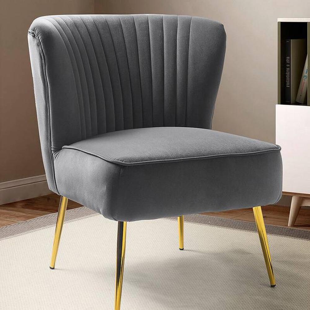 Fission Accent Chair in Dark Grey Colour