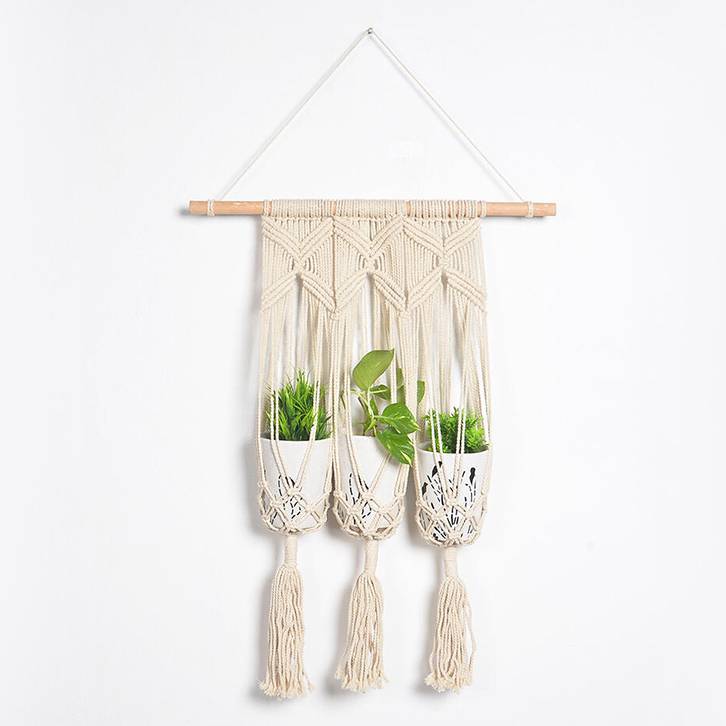 Bohemian Macrame Trinity Planter