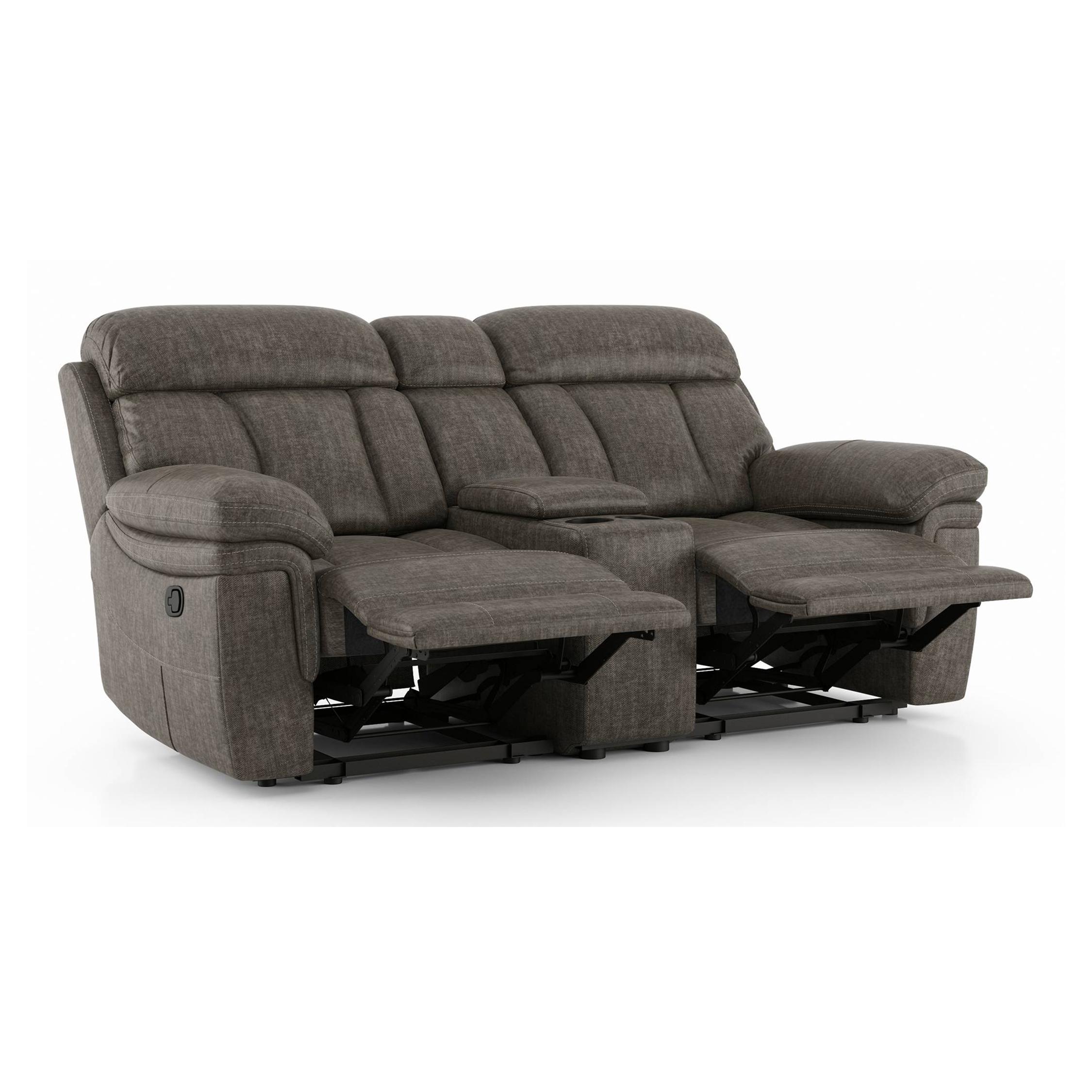 Harris Two Seater Entertainment Recliner Carbon Grey Colour