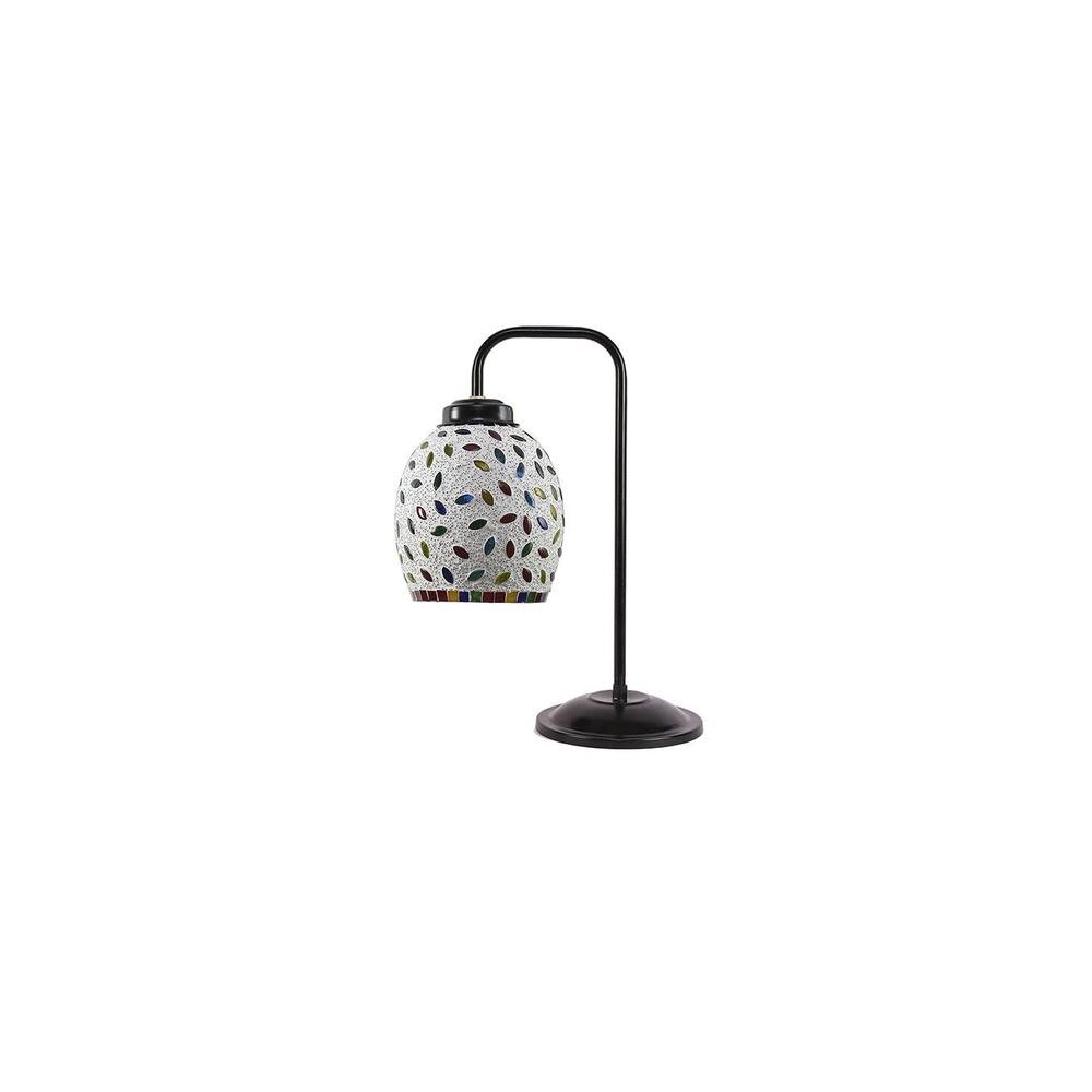 Sage Multi color Mosaic Glass Iron Table Lamp