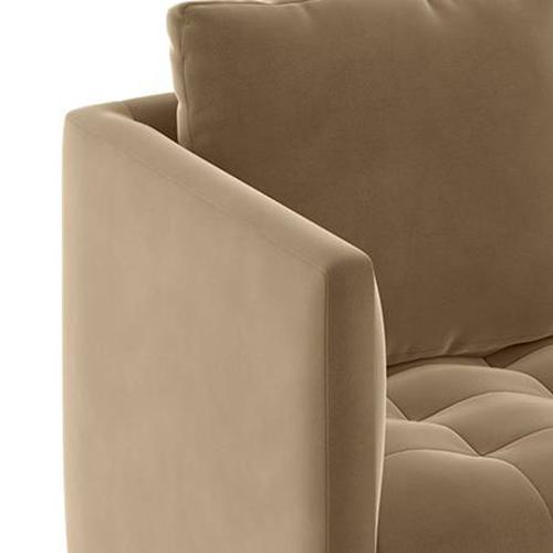 Florence Luxe 2 Seater Fabric Sofa in Fawn Velvet Colour