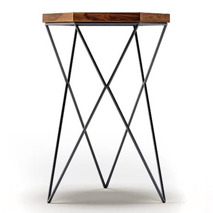 Dyson Solid Wood Side Table in Teak Finish