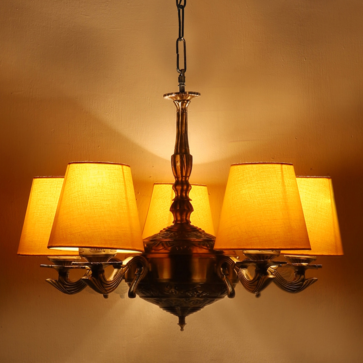 Devansh Wood Wall Mounted Lamp With Beige Jute Shade