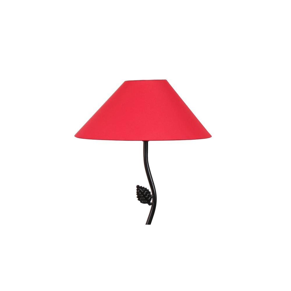 Brighley Black Cotton Shade Floor Lamp