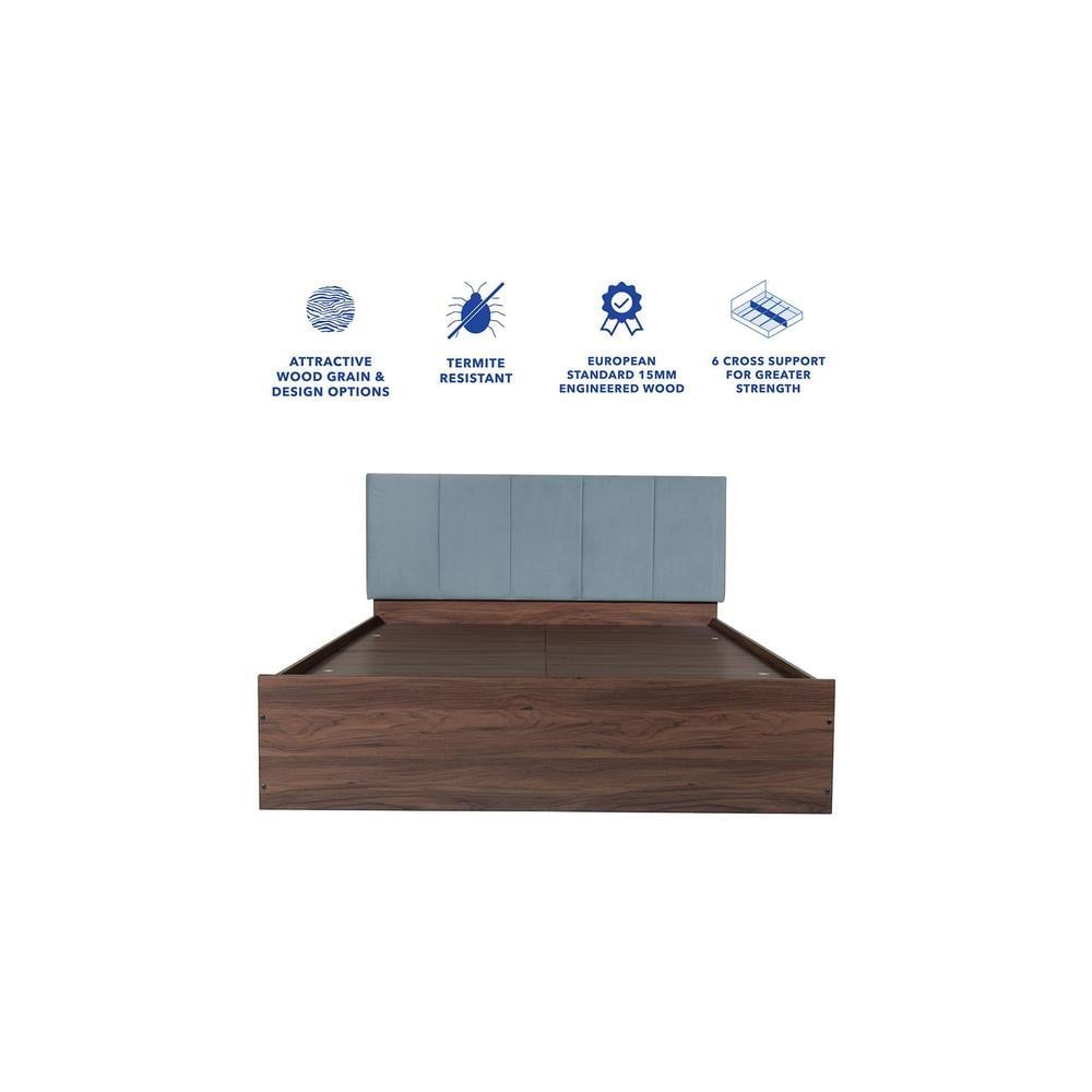 Yantra Bed With Premium Leatherette Fabric And Box Storage Queen Bed