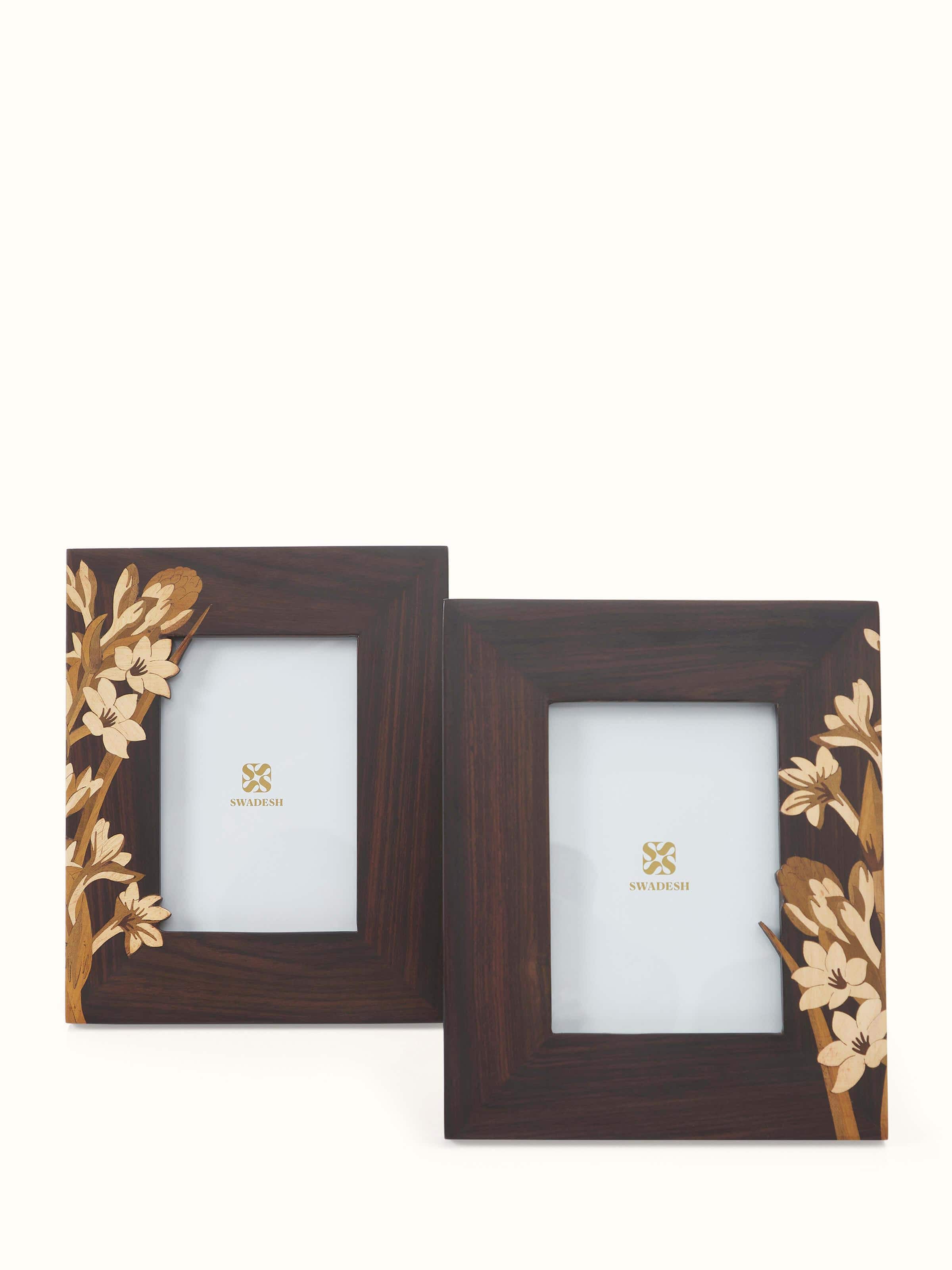 Mysore Rosewood Inlay Photo Frame
