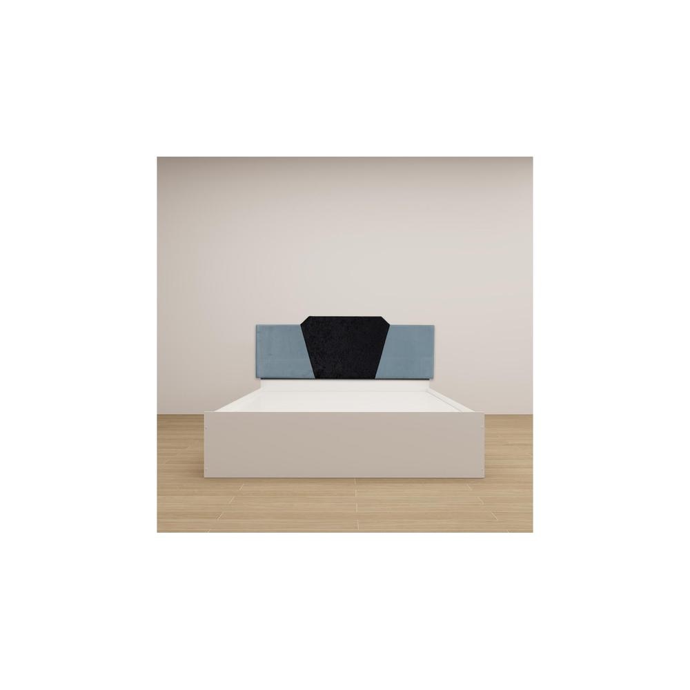 Nadi Engineered Wood Queen Size Bed In White Finish