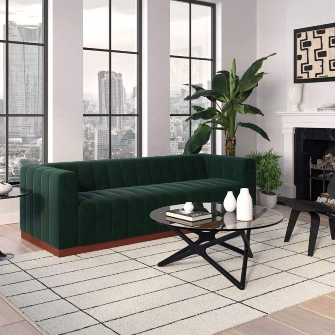 Dupy Fabric Sofa (Spruce Green)
