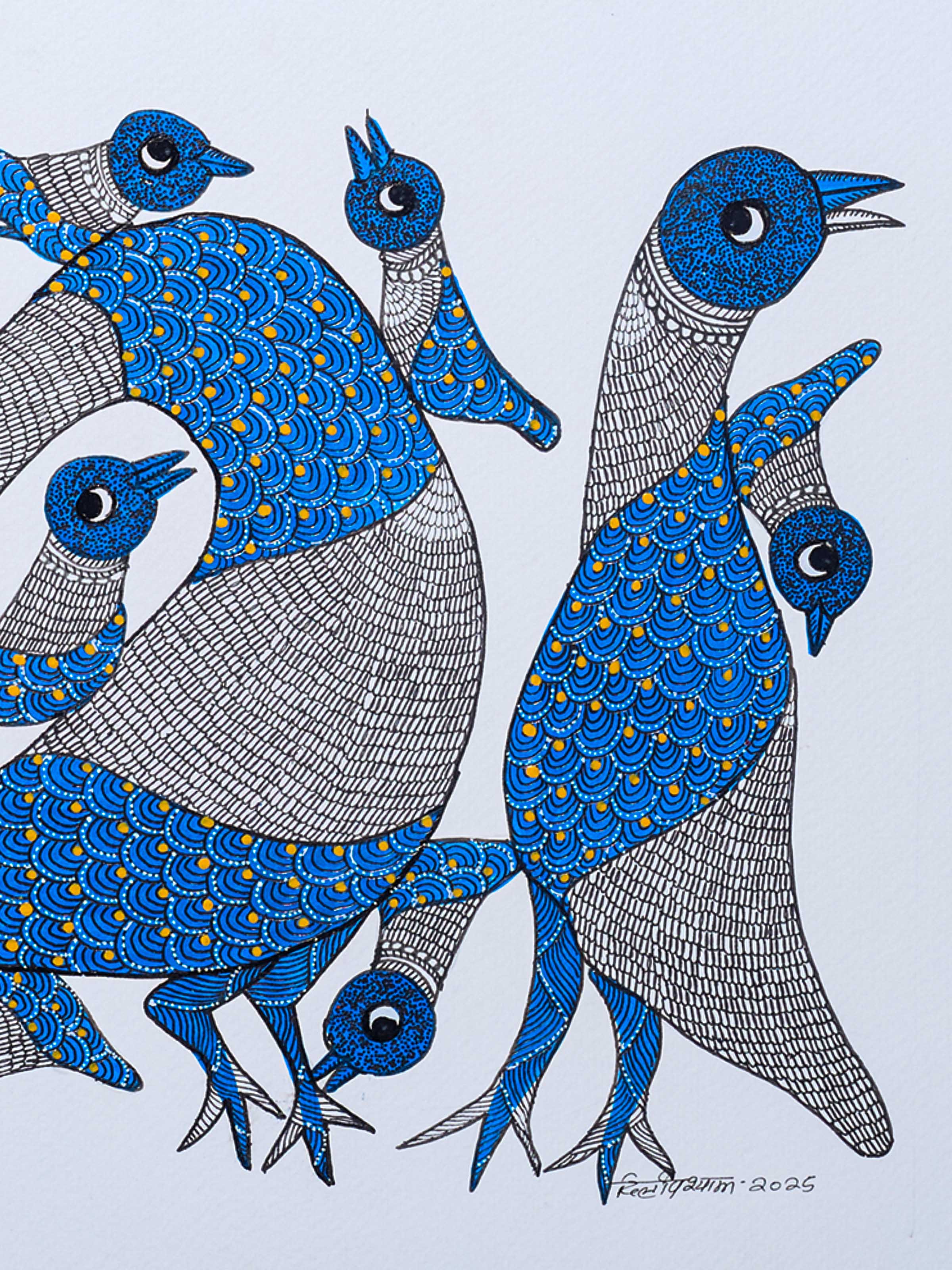 Silent Flock Gond Art