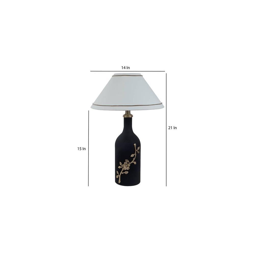 Fredo White Cotton Shade Table Lamp