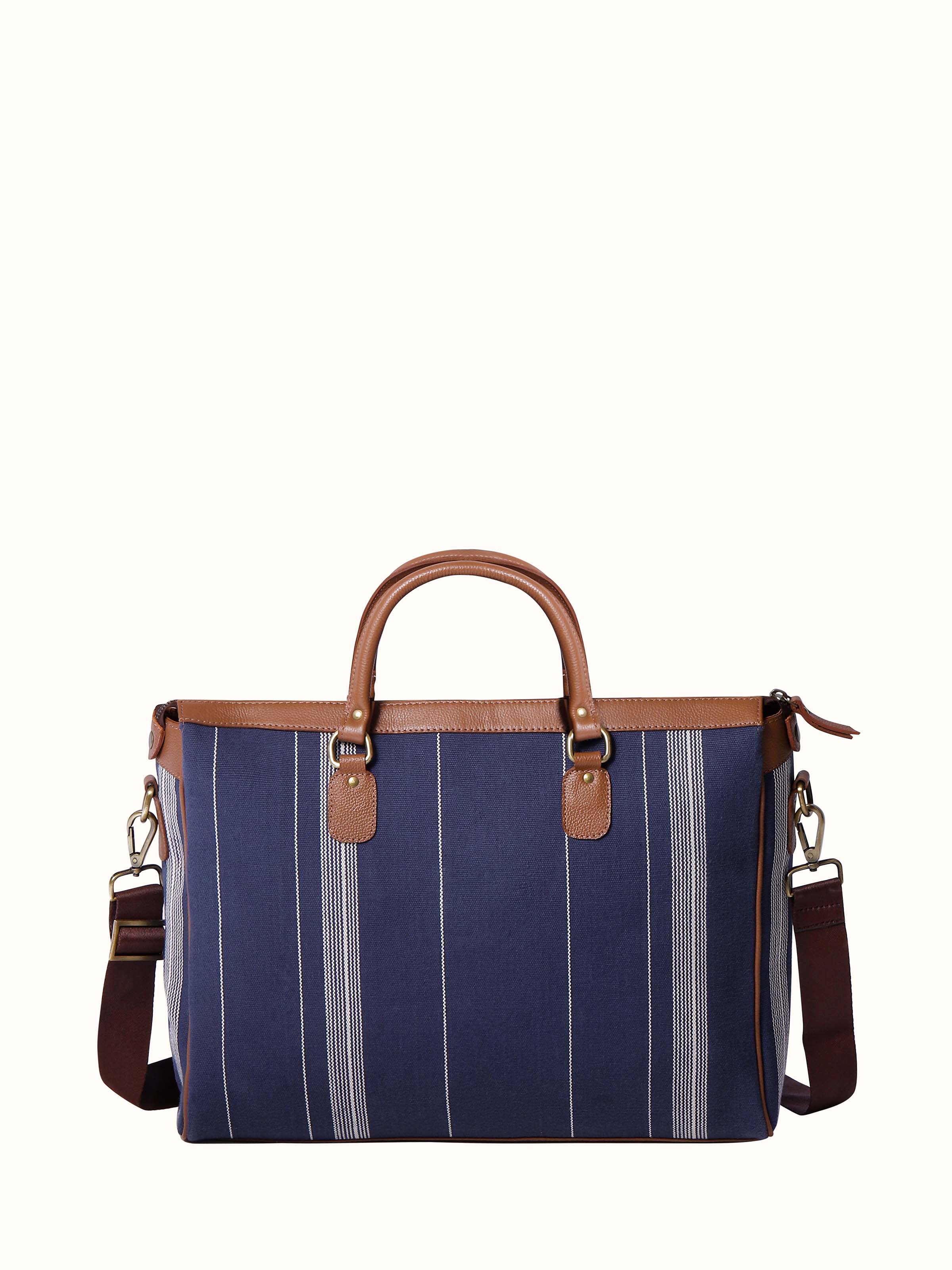 Blue Handloom Cotton Business Bag