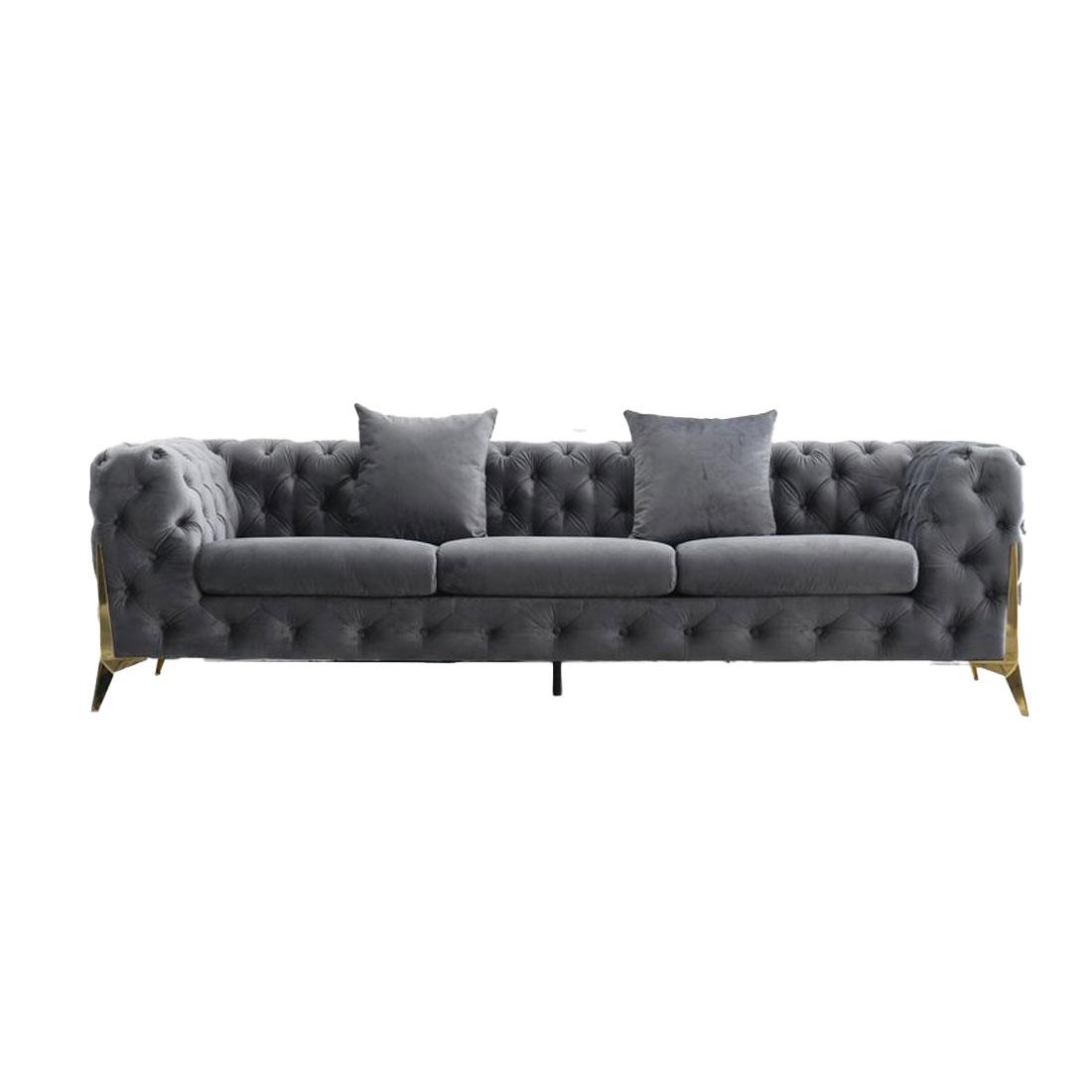 Norman Fabric Sofa - Grey