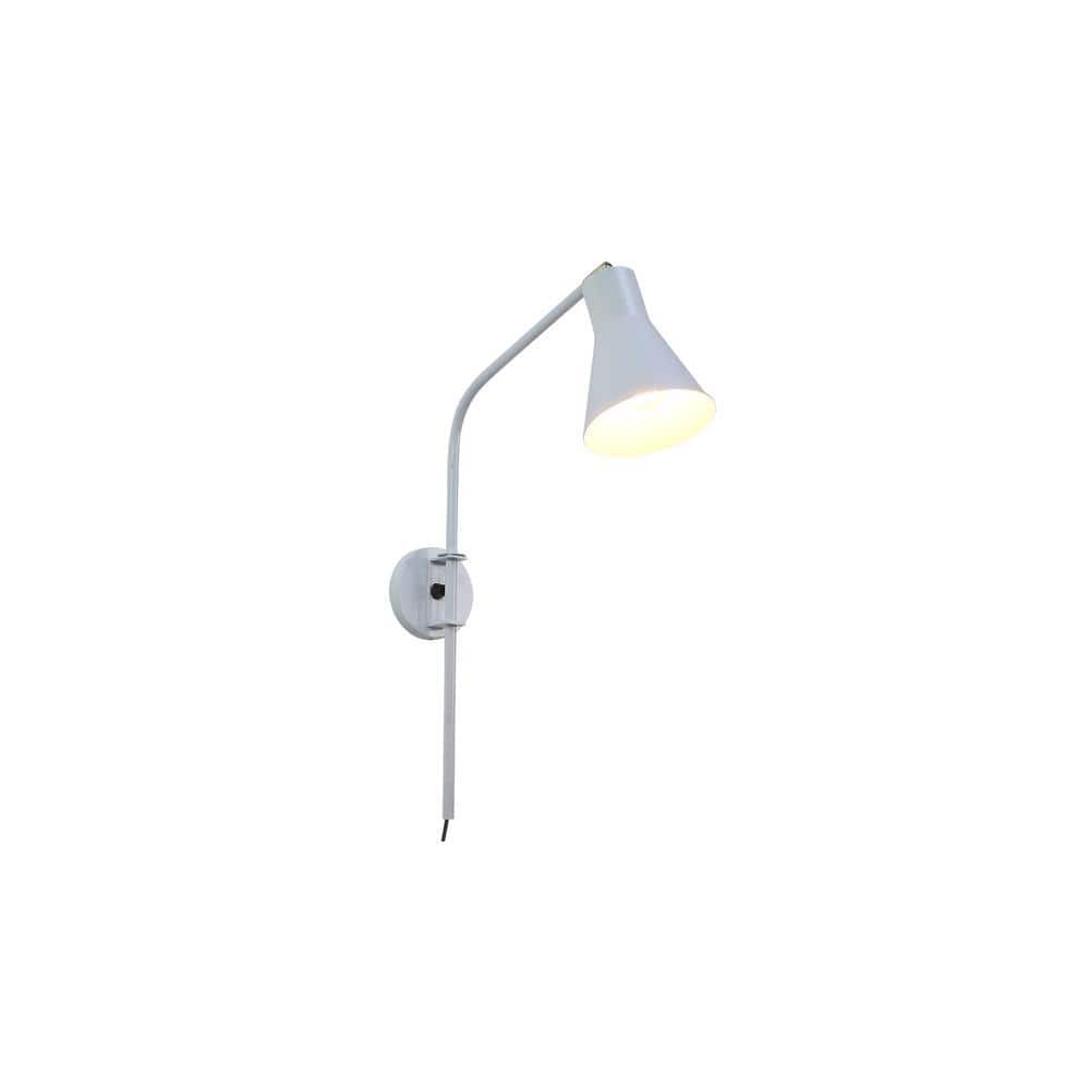 Swing White Metal Wall Light