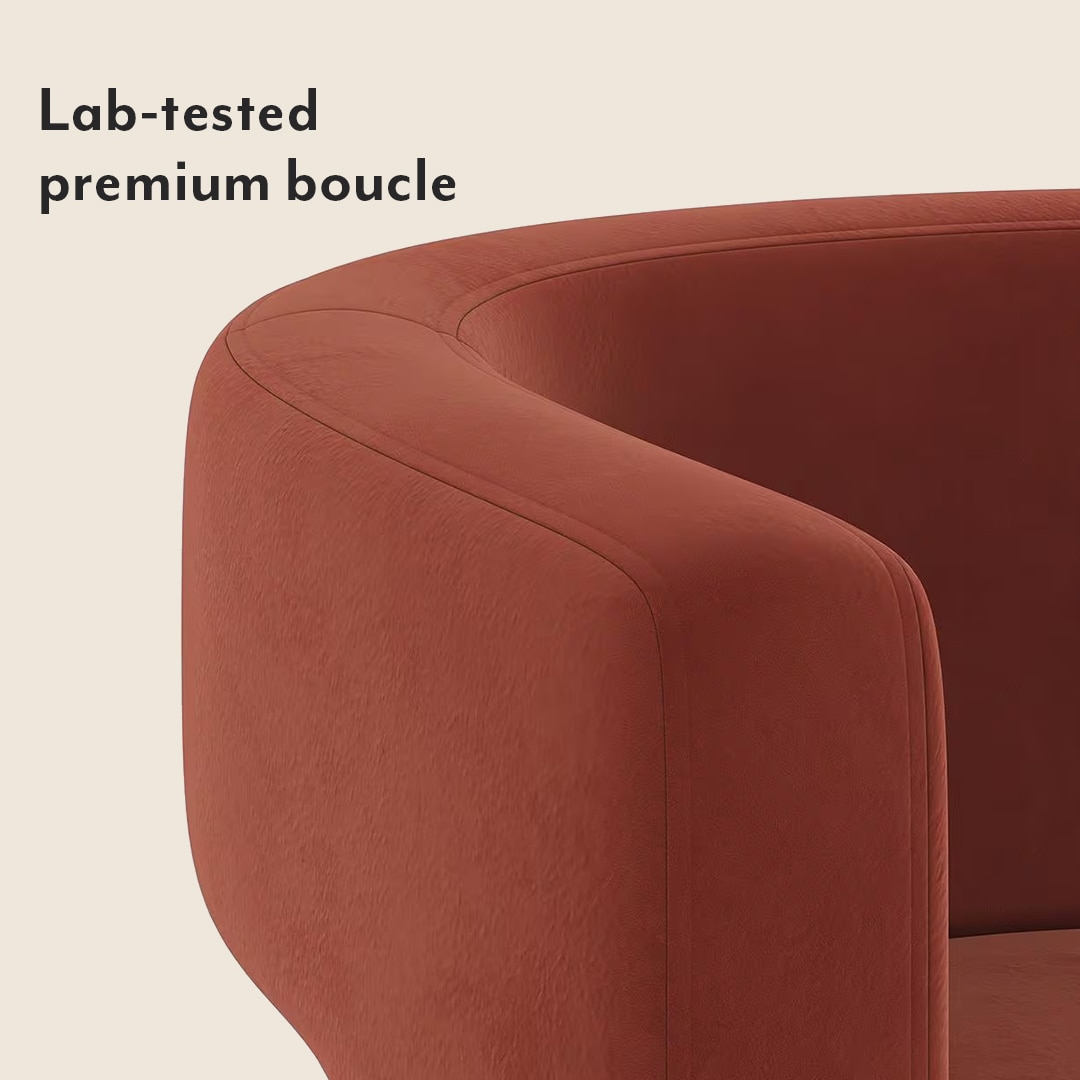 Juniper Lounge Chair in Deep Crimson Velvet