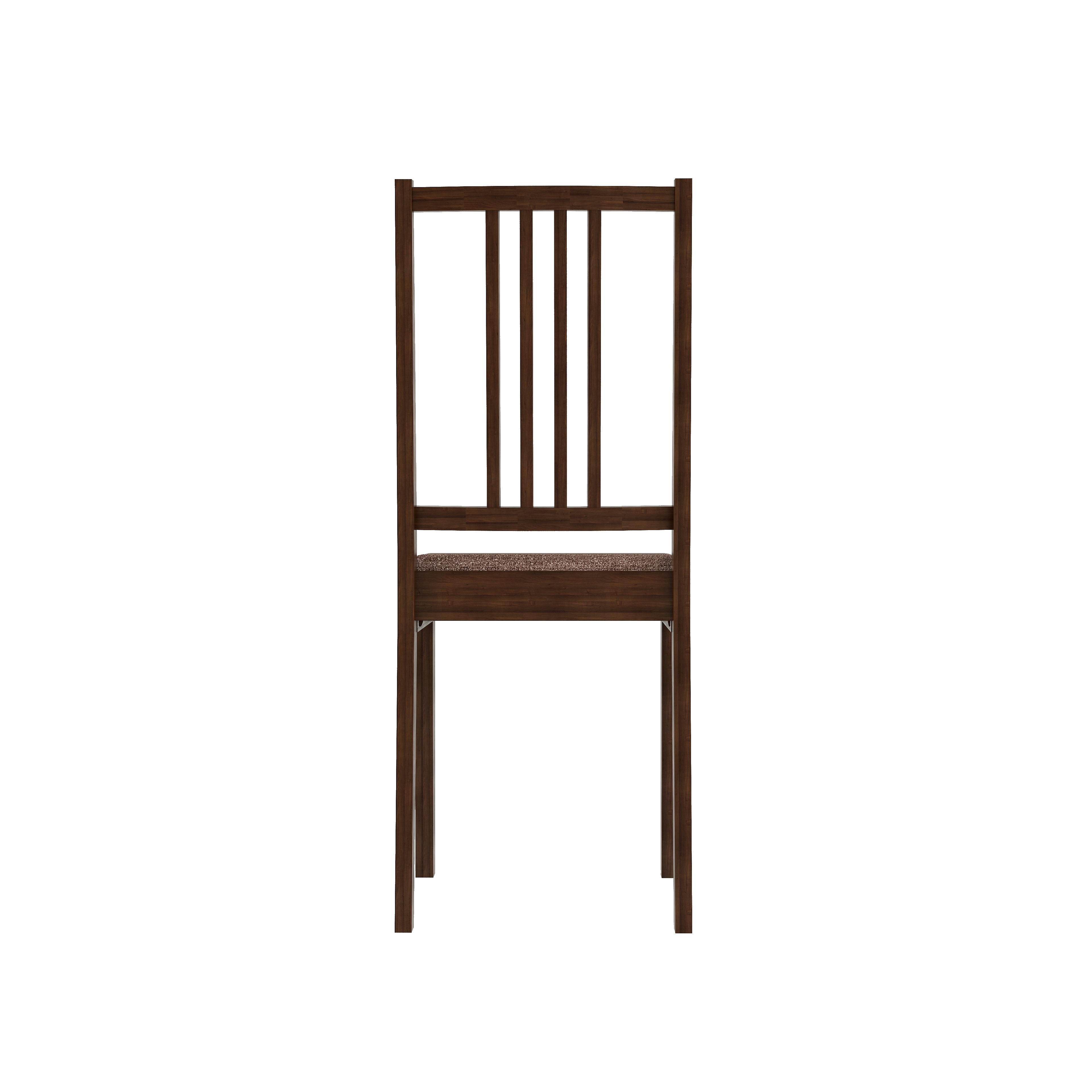 Monterey 4 Seater Dining Set with 4 Chairs (Rubberwood, Dark Cappuccino Finish)
